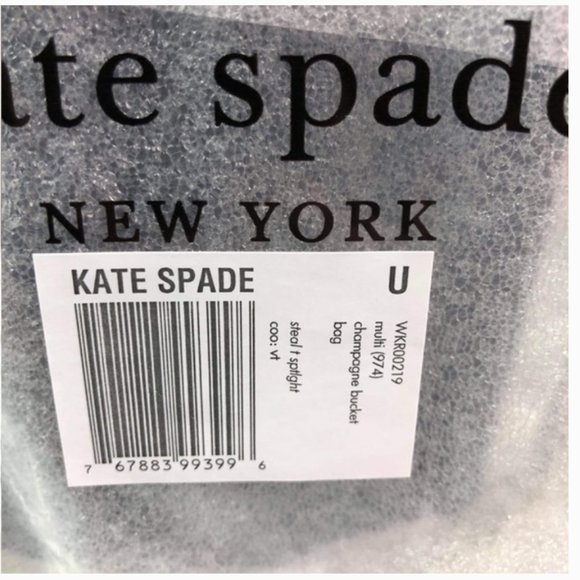 kate spade steal the spotlight champagne bucket bag purse nwt - Picture 8 of 12
